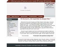 Tablet Screenshot of duncansfireplaceandpatio.com